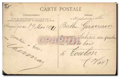 Draguignan — Widok panoramiczny — 832 — Rewers