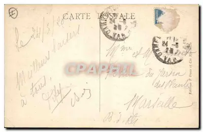 Chartreuse de Montrieux — O rio do Capeau — Edição F. Duce & Cie Marseille — Verso