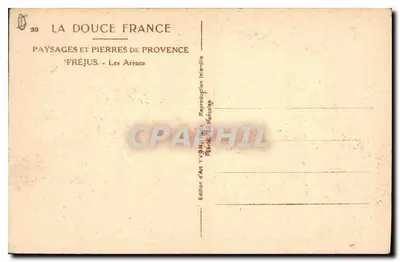Les Arènes à Fréjus — Wydawca Yvon, nr 39 — Rewers