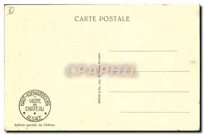 Zamek Haut-Kœnigsbourg — widok z lotu ptaka — Wydanie specjalne Zamku — Rewers