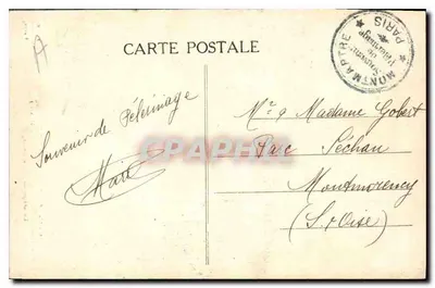 Pont Rustique du Square St-Pierre — Le Dôme du Sacré-Cœur — F. F. Paris — Verso