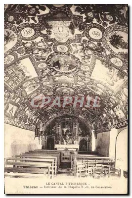 Thiézac — Interior da Capela N.-D. de Consolação — LE CANTAL PITTORESQUE