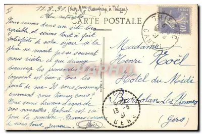 Thiézac — Interior da Capela N.-D. de Consolação — LE CANTAL PITTORESQUE — Verso