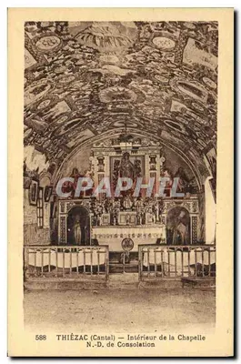 Thiézac (Cantal) — Interior da Capela N.-D. de Consolação — 588