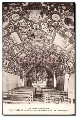 Thiézac - Interior da Capela N.-S. da Consolação — Le Cantal Pittoresque, n° 365