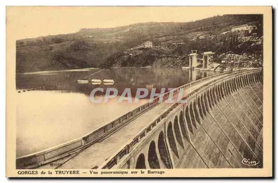 Gorges da Truyère — Vista panorâmica do Barragem — Cambier & Maccon