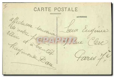 L'Auvergne Pittoresque — Vale da Truyère — A estrada na encosta de Lanau — Chaudes-Aigues (Cantal) — Verso