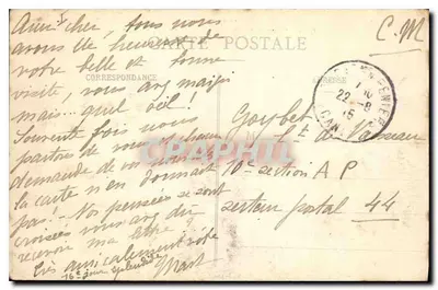 A Auvergne - Cantal - 346. - Circuito de Mandailles - O Col de Cabre — Verso