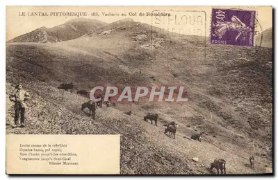 O Cantal pitoresco - 403. Vacherie no Col de Romblère — Editor: Étienne Marceau