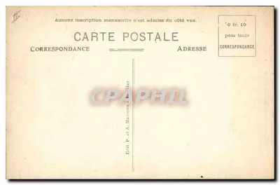 A Auvergne Pittoresca — Estrada de St-Flour a Chaudes-Aigues — Ladeira de Lanau — 2276 St-Flour (Cantal) — Verso