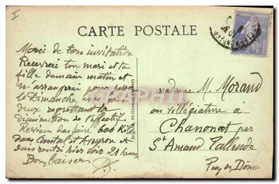 Saint-Flour — Abside da Catedral — Tatal, n°7100 — Verso