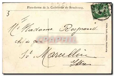 Strasbourg — Katedra (strona północna) — Félix Tainb, wydawca, Strasbourg — Rewers