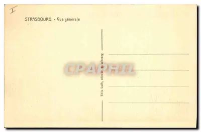 Strasbourg — Widok ogólny — Félix Labb, wydawca Strasbourg — Rewers