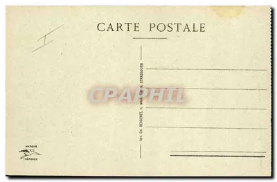 Colmar - De Prefectuur — uitgever Ch. Bergerei, Strasbourg, n°6 — Achterkant
