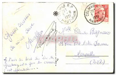 Colmar — Souvenir de Colmar — Verso
