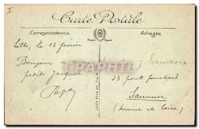 LILLE — O Hotel das Correios — Post-office — LL. — Verso