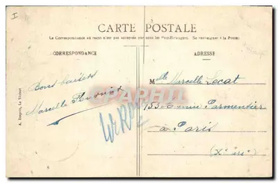 Asilo Nacional do Vésinet - Uma Avenida do Parque — Verso