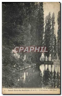 Saint-Nom-la-Bretèche (S.-et-O.) — O Abreuvoir, lado Norte — B. K., Paris