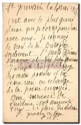 St-GERMAIN-en-LAYE — Zamek — C. Bordumère, nr 21 — Rewers