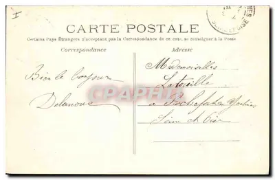 St-Germain-en-Laye — Fasada Zamku z strony placu Thiers — Wydawca B.4 — Rewers
