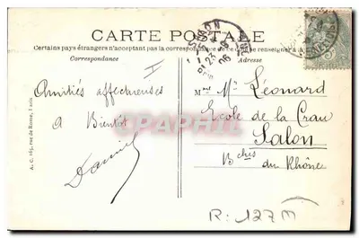 St-GERMAIN-EN-LAYE — Zamek — Ogólny widok z ogrodu angielskiego — A.C. n°59 — Rewers