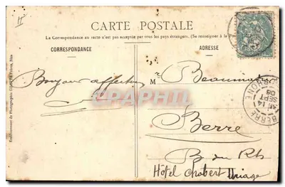 Uriage-les-Bains — Le Parc — Édition Giletta, phot., Nice — Rewers