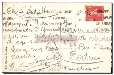 Grenoble — Ogólny widok i łańcuch Alp — Wyd. Boucet, Grenoble, nr 99 — Rewers