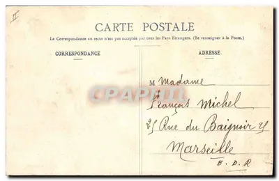 Grenoble 's nachts en het Moucherotte (1906m hoog) — uitgever niet zichtbaar, serie-nummer 414 — Achterkant