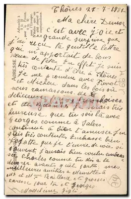 Jezioro Annecy — Parowóz "France" — W tle, La Tournette — LL. — N° 69 — Rewers