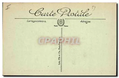 Alrededor de BAGNOLES-DE-L'ORNE — Castillo de Lassay — La Plaza del Castillo — LL — Reverso