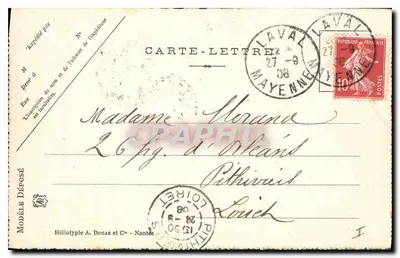 Porta Beucheresse — La Vallée — Heliotypia A. Dugas i Cie, Nantes — Rewers