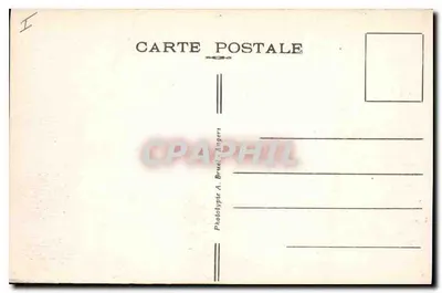 Laval (Mayenne) — O Castelo e o Velho Ponte — Fototipo A. Bruel, Angers — Verso