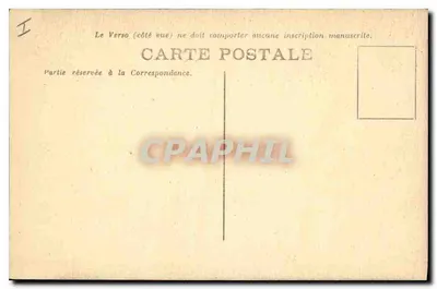 Zamek LAVAL (Mayenne) — Widok z wieży w kierunku ogrodu Penine i muru obronnego miasta — zdjęcie A. Dupont, Bourgoin (Mayenne), nr 110 — Rewers
