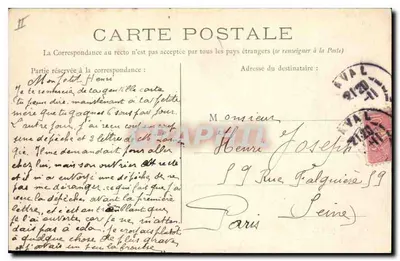 Arredores de LAVAL — Mosteiro da Trappe — Coleção A. e F. — Verso