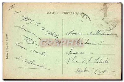 Dauphiné - LE SAPPEY - Chamechaude (2037 m.) — vue panoramique avec vaches et berger, éditeur Mr Bourcier, Grasseble, n° 243 — Verso