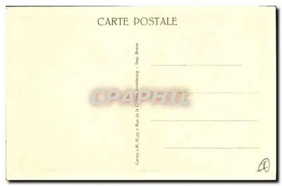 Kaysersberg — stare domy przy rzeczce — Karty M. H.37, Strasbourg — Rewers