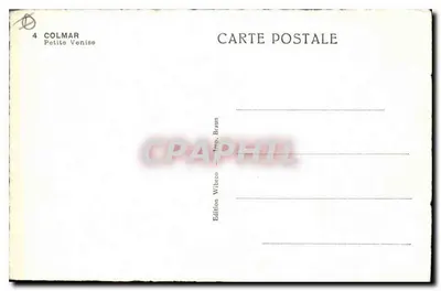 Colmar — Kleine Venetië — Uitgave Wibeco — Achterkant