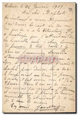 Colmar — Pomnik Bruata — wydawca nieznany, numer serii nieczytelny — Rewers