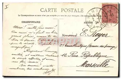 Chambéry — Katedra — Stara pocztówka nr 692, wydawca — Rewers