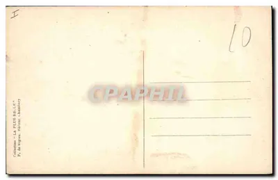 Chambery — O Perron do Castelo — P. de Nigres, editor — Verso