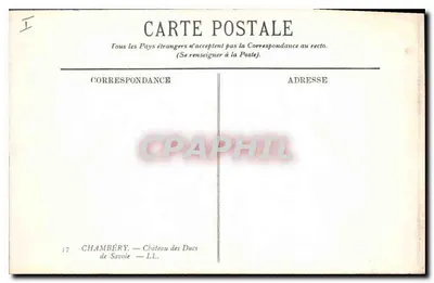 Chambéry — Kasteel van de Dukes van Savoie — LL. n°17 — Achterkant