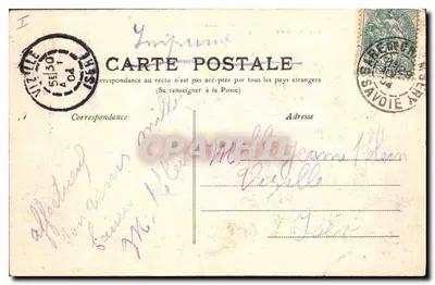 Chambéry — Katedra — Stara pocztówka n°692, wydane przez C.R. — Rewers