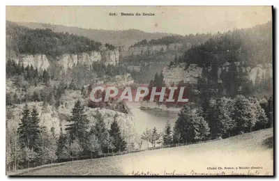 Bassin do Doubs — vista do cânion — cliché Ch. Rotoux, em Maîche (Doubs)