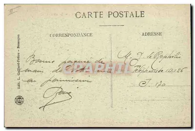 As Ribeiras do Doubs antes da queda — Fronteira Franco-Suíça — Excursão na Franche-Comté — n°859 — Verso
