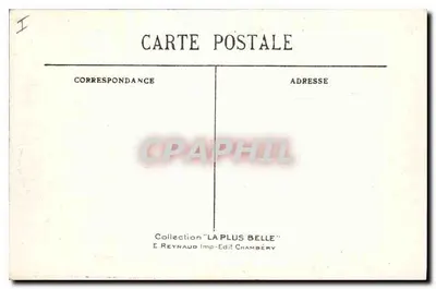 Chambéry — Kaserny Piechoty i Kawalerii, w tle, Kaserny Chasseurs Alpins — Rewers