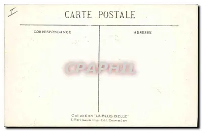 Chambéry — Vista geral e Massif dos Bauges — Coleção 'La Plus Belle' — n° 698 — Verso