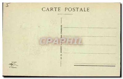Colmar - A Estação — visão da estação e da praça com carruagens a cavalo — editor Serberet, Strasbourg — Verso