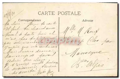 Marsella — Fuente de las Danaides — Editor C. R. S. (n°32) — Reverso