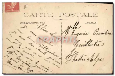 Marselha - Vista geral dos bassins da Joliette — Agência Cyprès, 48 quai de la Joliette, Marselha — Verso