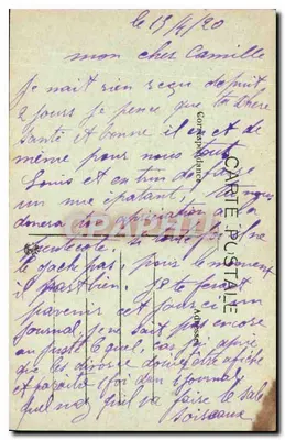 Marsiglia — Piazza Castellane — Fontana Cantinat, Il Mare - Amfitrite — J.F. — Verso